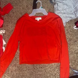 crop long sleeve shirt